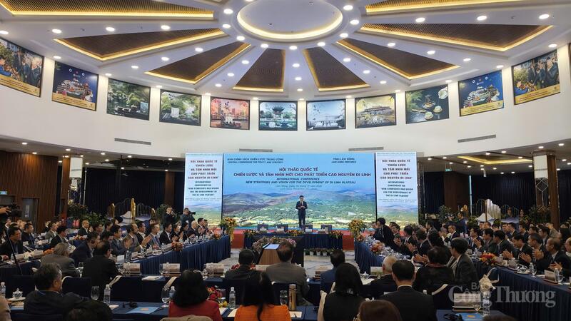 Quang cảnh Hội thảo quốc tế "Chiến lược và tầm nhìn mới cho phát triển Cao nguyên Di Linh trong giai đoạn mới". Ảnh: Lê Sơn