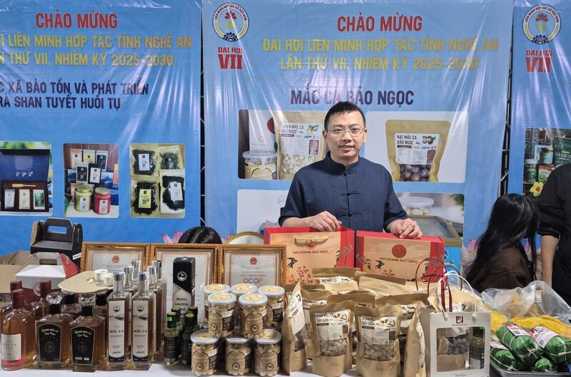 Tỉnh Nghệ An có 30 gian hàng đa dạng về sản phẩm và mẫu mã. Ảnh: Mai Liễu