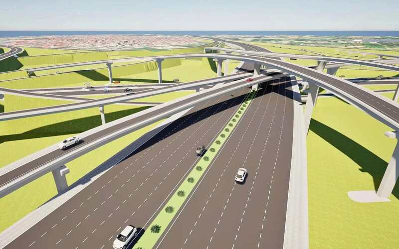 Dự án đầu tư xây dựng tuyến đường kết nối sân bay Gia Bình với Thủ đô Hà Nội. Ảnh: UBND TP. Hà Nội