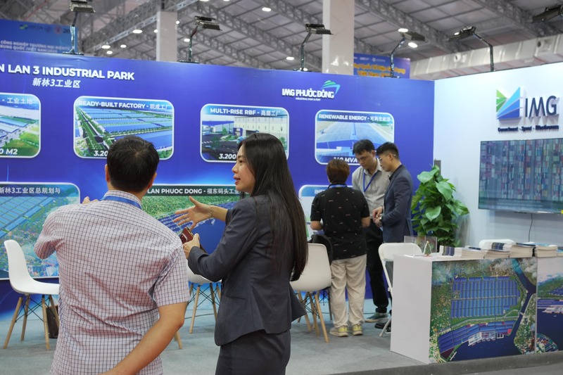 Gian hàng của IMG Phước Đông nổi bật tại khu triển lãm CIEIE 2025
