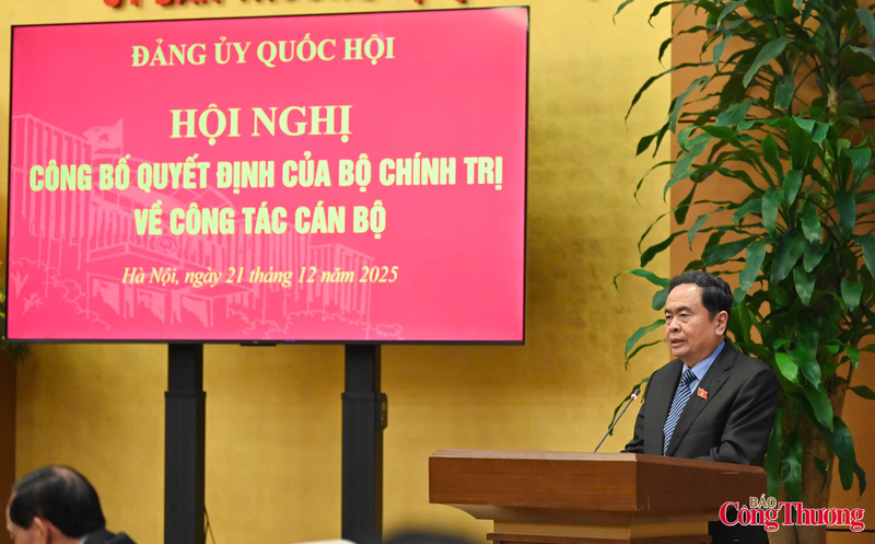 Bí thư Đảng ủy, Chủ tịch Quốc hội Trần Thanh Mẫn phát biểu giao nhiệm vụ