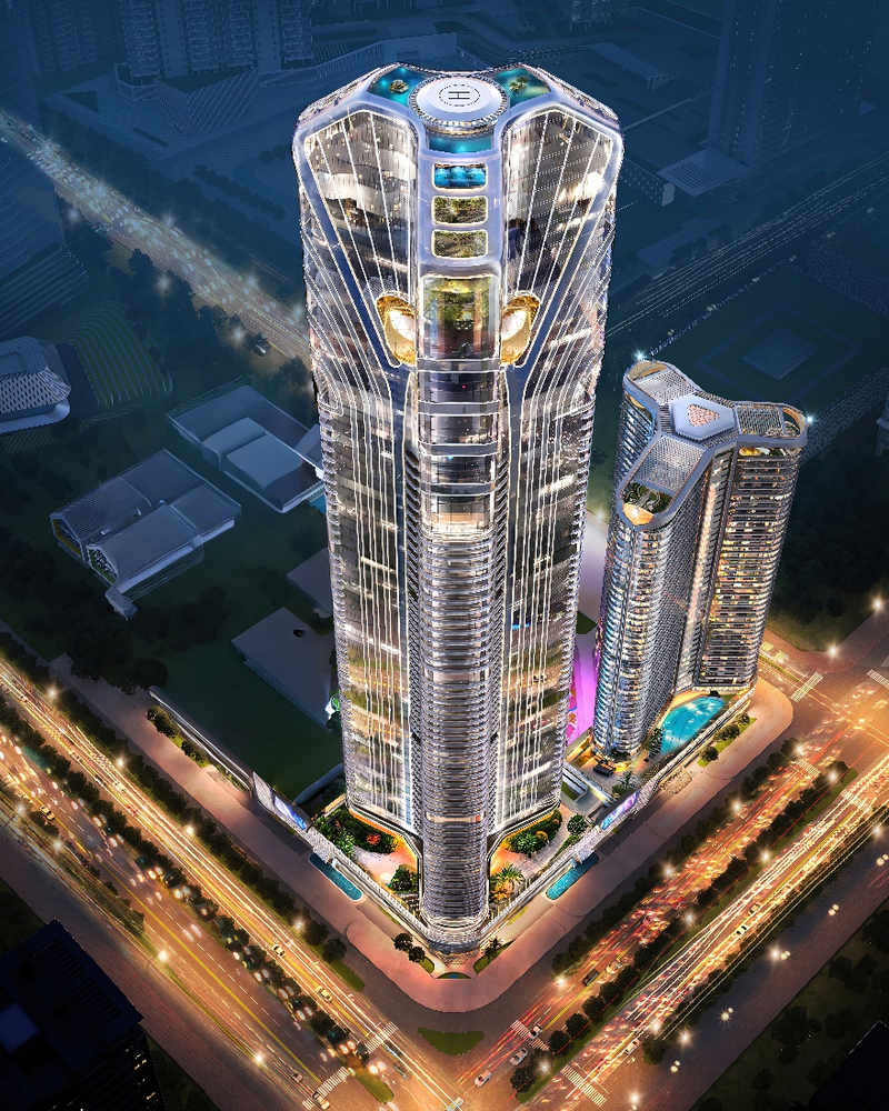 Dragon 75 Complex sở hữu thiết kế đặc sắc, tạo điểm nhấn cho kiến trúc đô thị.