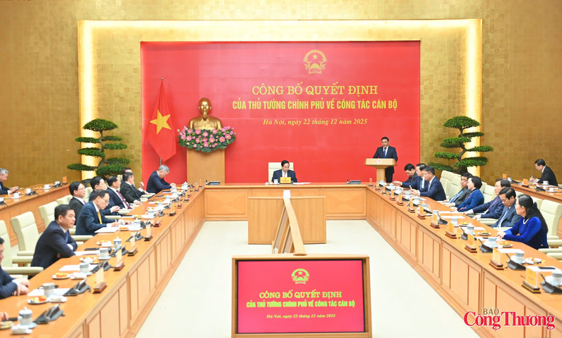 Đảng ủy Chính phủ tổ chức Hội nghị công bố quyết định của Thủ tướng Chính phủ về công tác cán bộ.