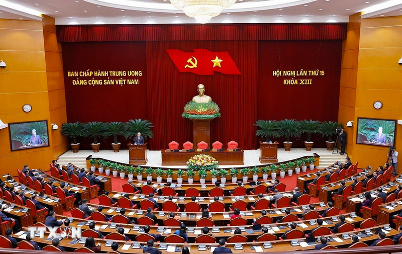 Tổng Bí thư Tô Lâm phát biểu tại Hội nghị lần thứ 15 Ban Chấp hành Trung ương khoá XIII. Ảnh: Doãn Tấn/TTXVN