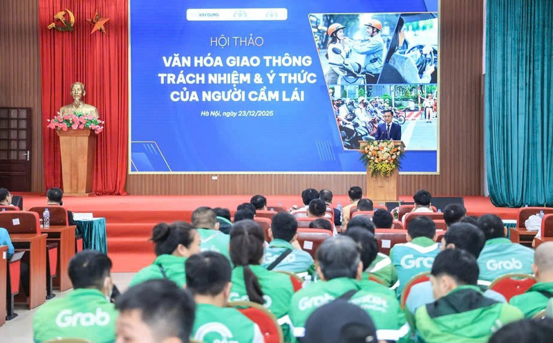 Toàn cảnh Hội thảo “Văn hóa giao thông trách nhiệm và ý thức của người cầm lái”. Ảnh: Báo Xây dựng