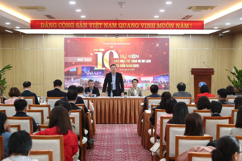 Hội nghị thông tin bình chọn 10 sự kiện Văn hóa, Thể thao và Du lịch tiêu biểu.