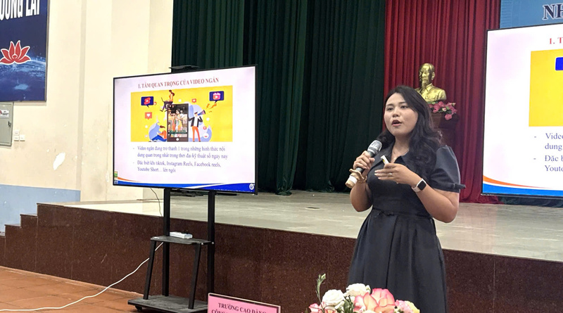 Bà Trần Quỳnh Trang, chuyên gia từ Trung tâm Phát triển thương mại điện tử và Công nghệ số, Cục Thương mại điện tử và Kinh tế số.