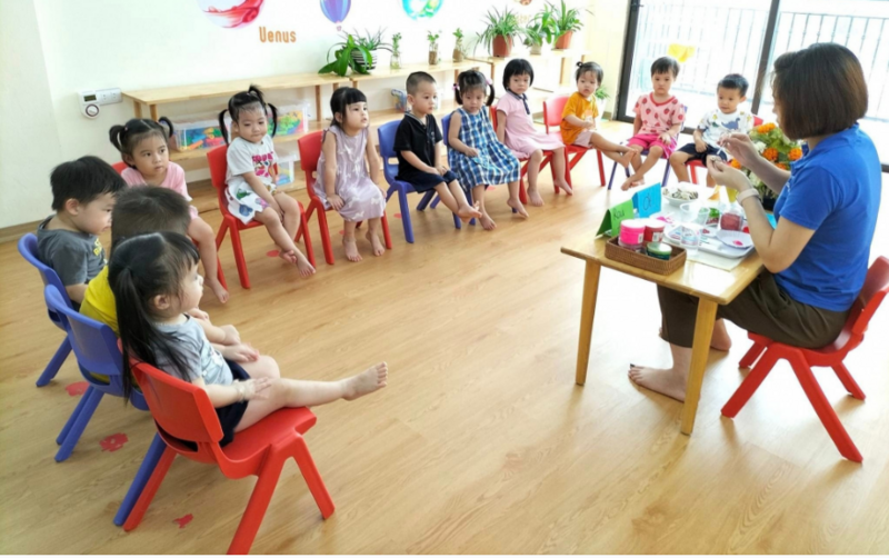 Dự thảo thông tư mới làm rõ thời gian làm việc, định mức giờ dạy và chế độ kiêm nhiệm của giáo viên mầm non. Ảnh minh hoạ