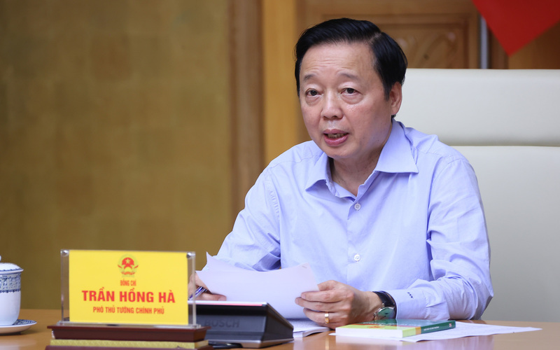 Phó Thủ tướng Trần Hồng Hà chủ trì cuộc họp. Ảnh: VGP/Minh Khôi