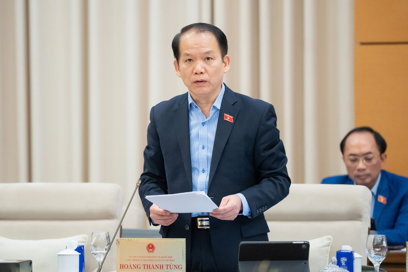 Chủ nhiệm Ủy ban Pháp luật và Tư pháp Hoàng Thanh Tùng