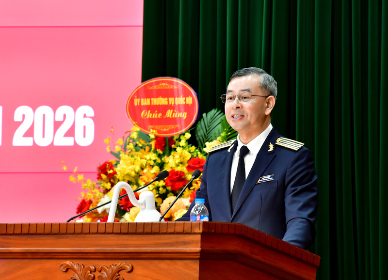 Tổng Kiểm toán nhà nước Ngô Văn Tuấn phát biểu tại hội nghị