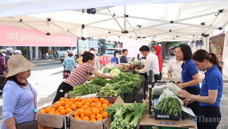 Các điểm bán hàng lưu động cũng được doanh nghiệp triển khai nhằm bảo đảm nguồn hàng hóa bình ổn đến tận tay người tiêu dùng.