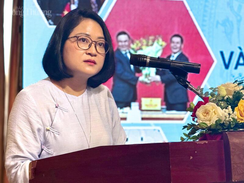 Bà Nguyễn Thúy Hà, Trưởng phòng Quản lý hoạt động thương mại điện tử, Cục Thương mại điện tử và Kinh tế số (Bộ Công Thương)