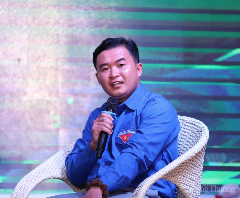 Anh Hoàng Ngọc Vũ, Phó Giám đốc Công ty TNHH Đo đạc bản đồ Bảo Châu, chi nhánh Lạng Sơn, chủ Vườn ươm Đất Phật