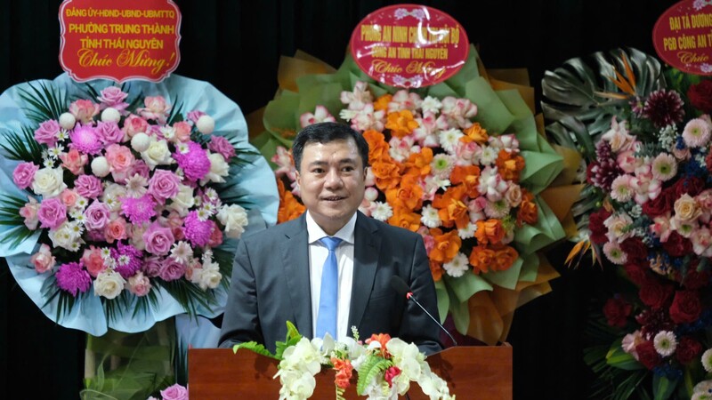 Thứ trưởng Bộ Công Thương Nguyễn Sinh Nhật Tân phát biểu