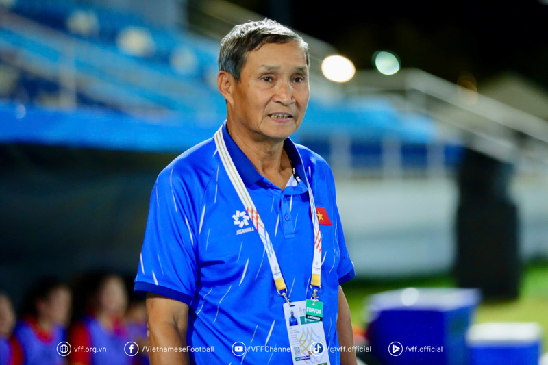 Huấn luyện viên Mai Đức Chung tiếp tục dẫn dắt đội tuyển nữ Việt Nam tại VCK nữ châu Á 2026. Ảnh: VFF