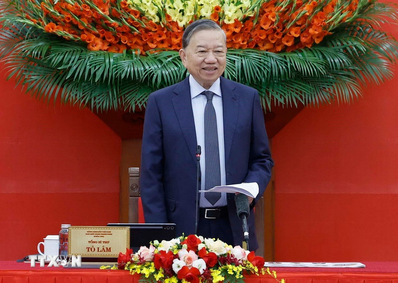 Tổng Bí thư Tô Lâm phát biểu chỉ đạo. Ảnh: Thống Nhất/TTXVN