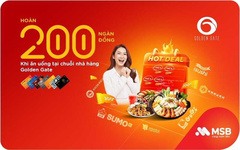 MSB triển khai chuỗi chương trình ưu đãi dành cho chủ thẻ tín dụng