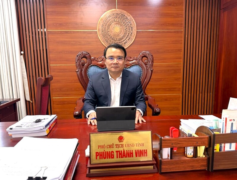 Ông Phùng Thành Vinh – Phó Chủ tịch UBND tỉnh Nghệ An, Phó Trưởng Ban Chỉ đạo 389 của tỉnh trả lời phỏng vấn Báo Công Thương. Ảnh: Mai Liễu