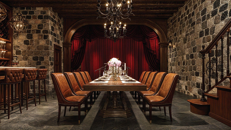 Không gian tùy biến đa năng, nơi có thể trở thành phòng chiếu phim, hay không gian trưng bày và thưởng thức rượu độc đáo tại Noble Palace Long Bien.