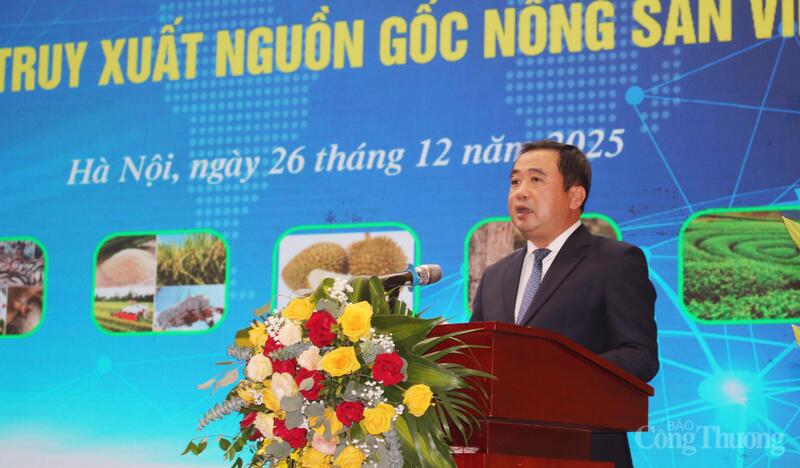 Bộ trưởng Bộ Nông nghiệp và Môi trường Trần Đức Thắng phát biểu tại sự kiện. Ảnh: N.H