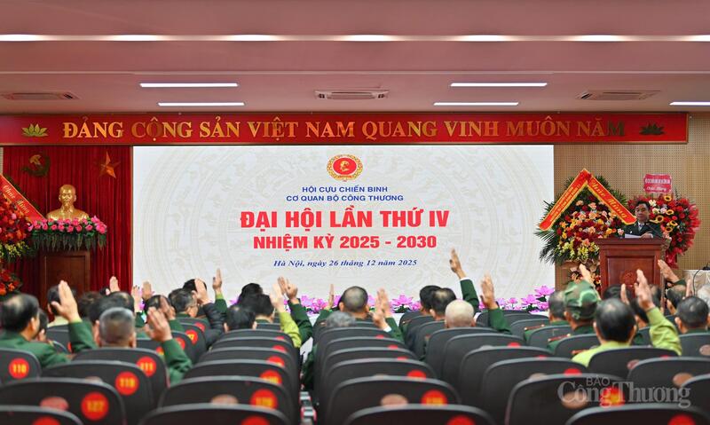 Đại hội Cựu chiến binh Cơ quan Bộ Công Thương lần thứ IV, nhiệm kỳ 2025 - 2030. Ảnh: Nam Nguyễn