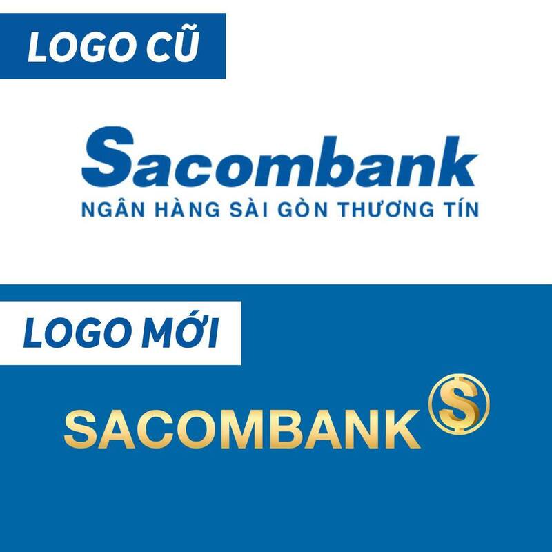 Logo cũ và mới của Sacombank