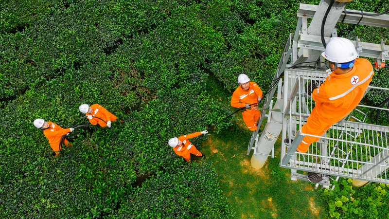 Những công trình điện nông thôn đã và đang tạo động lực mới cho vùng sâu. Ảnh: Hồng Nhung