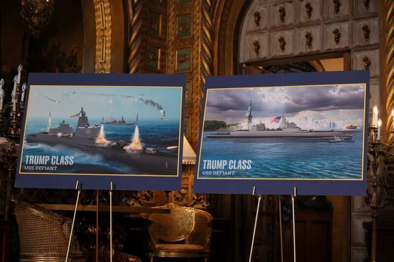 Hình ảnh về thiết giáp hạm mới được Nhà Trắng giới thiệu. Ảnh: Getty