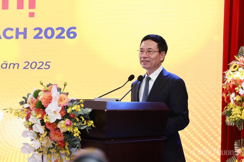 Bộ trưởng Bộ Khoa học và Công nghệ Nguyễn Mạnh Hùng phát biểu tại hội nghị