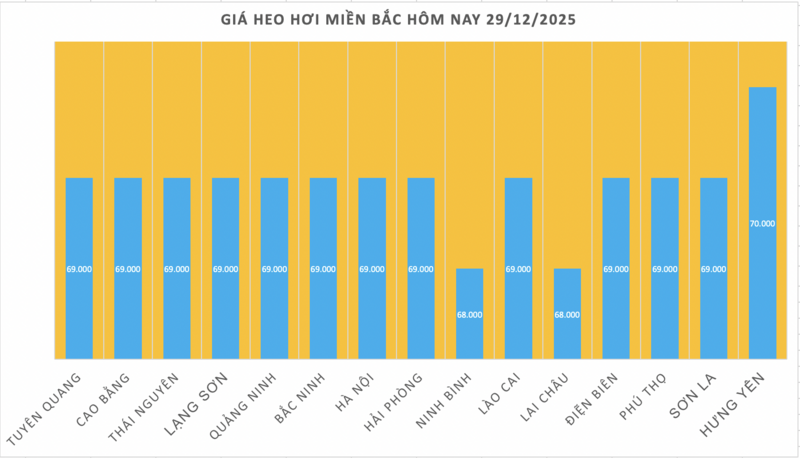 Giá heo hơi hôm nay 29/12/2025: Giảm rải rác tại miền Bắc và miền Nam - 1