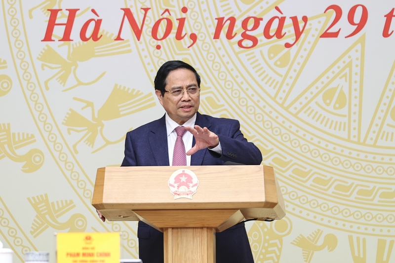 Thủ tướng phát biểu tại phiên họp. Ảnh: VGP/Nhật Bắc