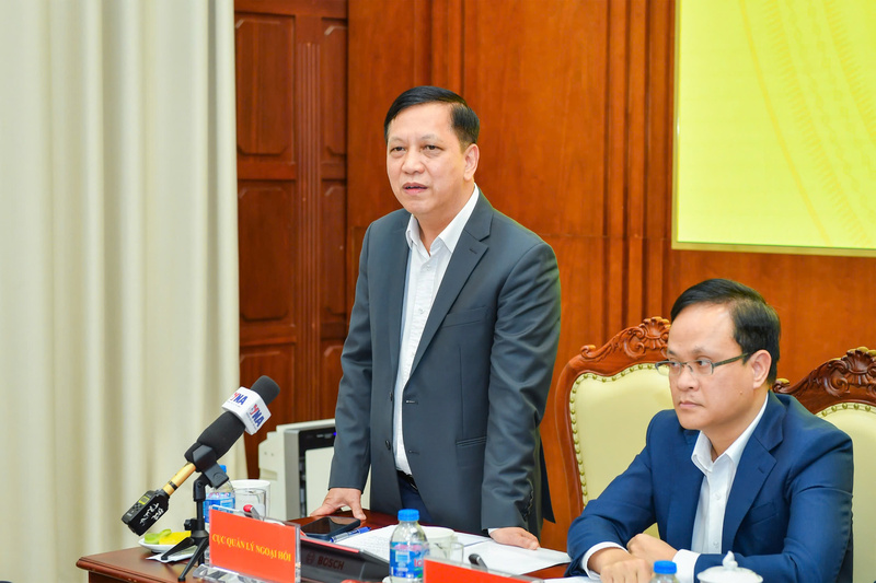 Ông Đào Xuân Tuấn, Cục trưởng Cục Quản lý ngoại hối phát biểu. Ảnh: Duy Minh