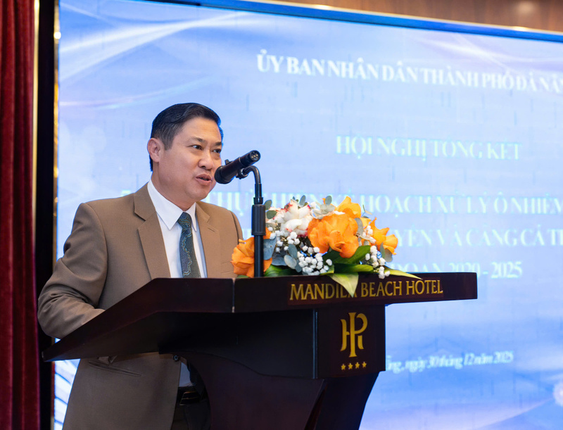 Ông Phan Thái Bình - Phó Chủ tịch UBND TP. Đà Nẵng phát biểu tại hội nghị. Ảnh: Diễm Phúc