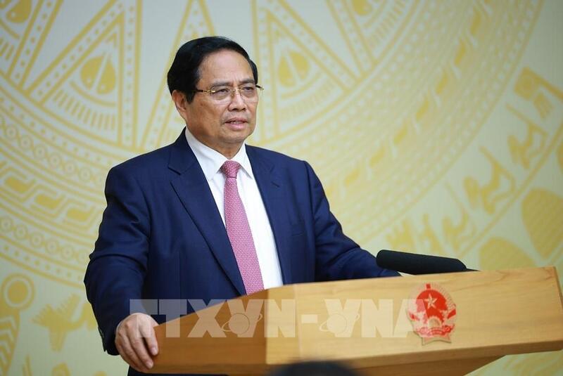 Thủ tướng Chính phủ Phạm Minh Chính phát biểu kết luận Phiên họp lần thứ 28. Ảnh: Dương Giang-TTXVN