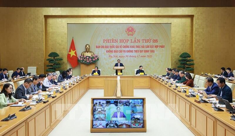 Thủ tướng Phạm Minh Chính chủ trì phiên họp. Ảnh: Dương Giang-TTXVN