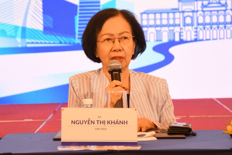 Bà Nguyễn Thị Khánh - Chủ tịch Hiệp hội Du lịch TP. Hồ Chí Minh. Ảnh: Minh Khuê.