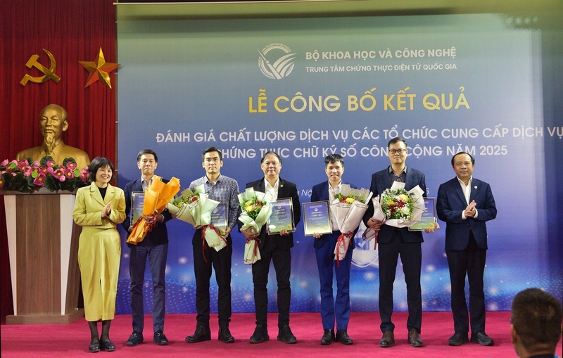 Lễ công bố kết quả khảo sát, đánh giá chất lượng dịch vụ các tổ chức cung cấp dịch vụ chứng thực chữ ký số công cộng năm 2025