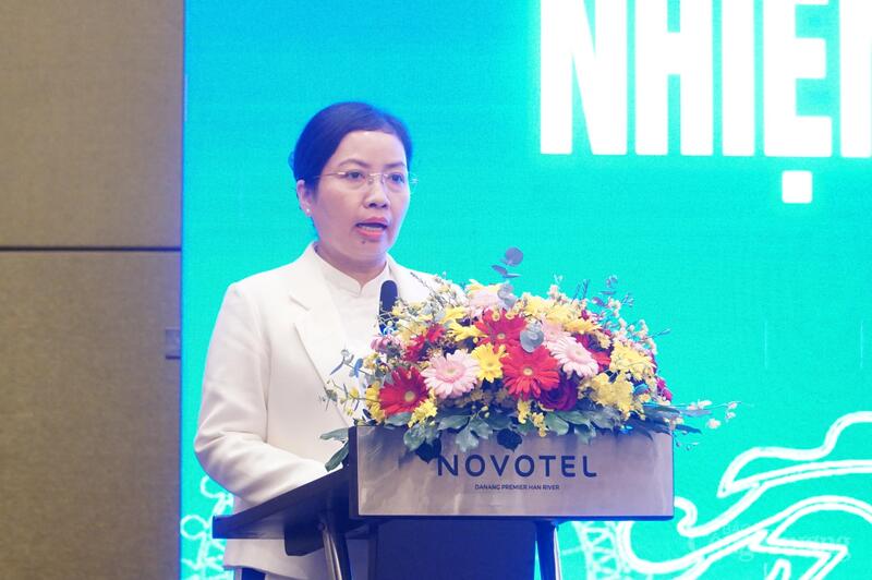 Giám đốc Sở Công Thương TP. Đà Nẵng Lê Thị Kim Phương phát biểu tại hội nghị.