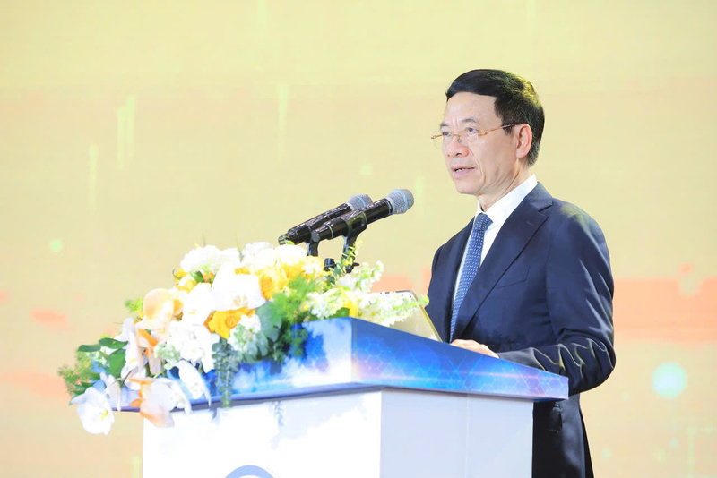 Bộ trưởng Bộ Khoa học và Công nghệ Nguyễn Mạnh Hùng phát biểu tại diễn đàn