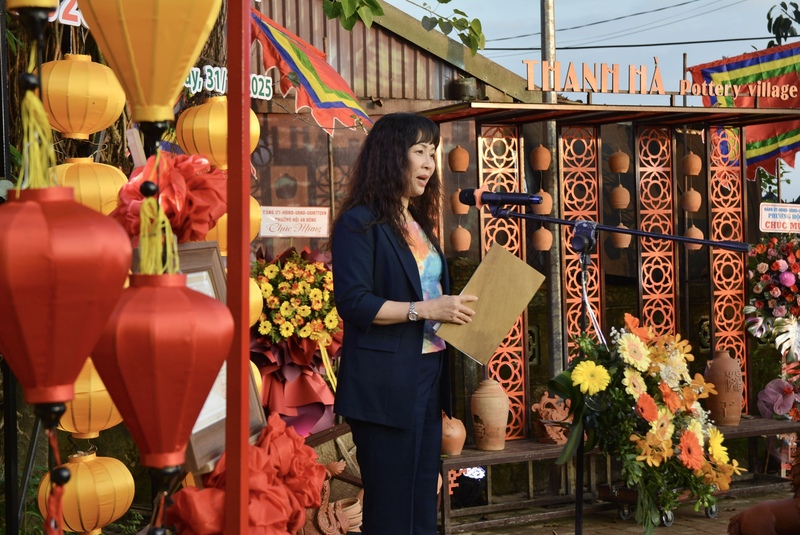 Giám đốc Sở Văn hóa, Thể thao và Du lịch TP. Đà Nẵng Trương Thị Hồng Hạnh phát biểu tại chương trình. Ảnh: Ngọc Thảo