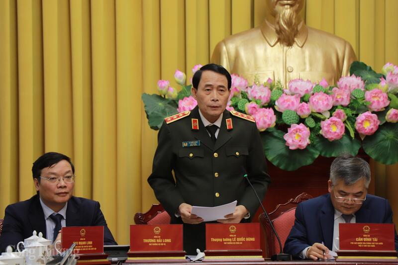 Thượng tướng Lê Quốc Hùng, Thứ trưởng Bộ Công an. Ảnh: Thanh Tuấn