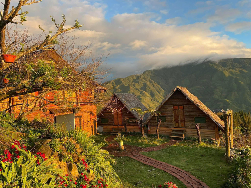 Homestay & coffee Đỉnh Tà Xùa đã "cháy phòng" từ sớm. Ảnh: Mạnh Tiến