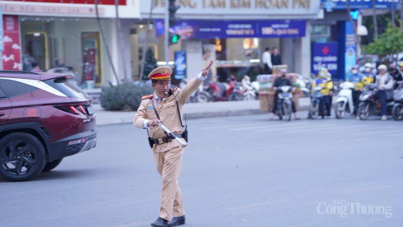Hướng lưu thông trên Vành đai 3 trên cao cũng duy trì trạng thái thông thoáng.