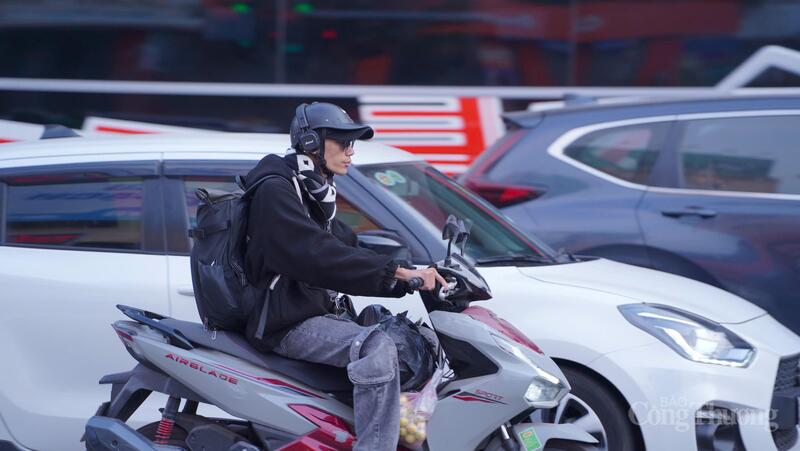 Tại khu vực đường Giải Phóng - bến xe Nước Ngầm.