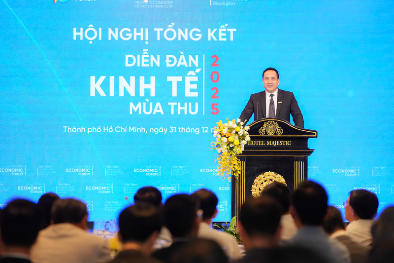 Ông Hà Huy Cường, Phó Tổng giám đốc Nam A Bank phát biểu tại chương trình.