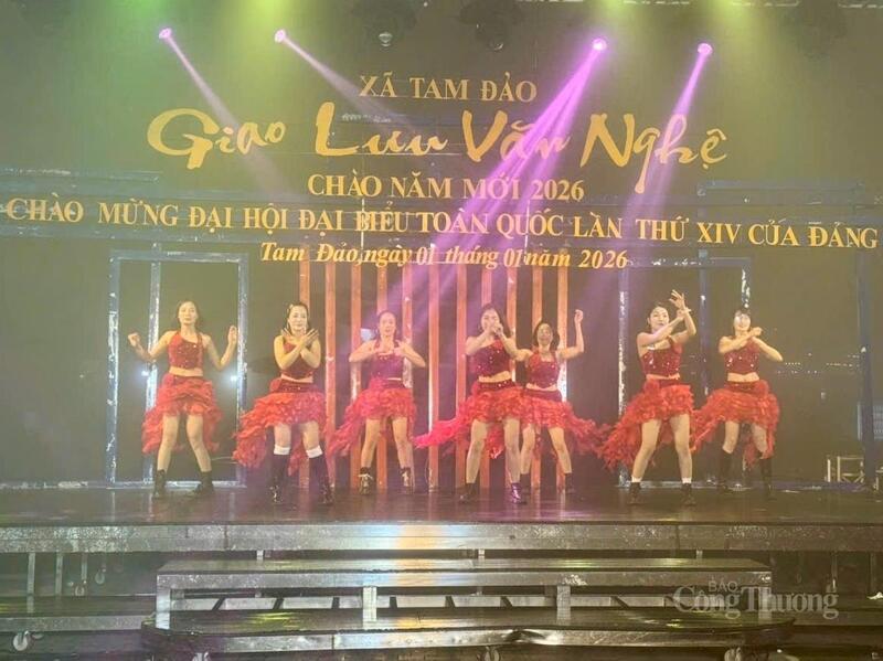 Chương trình nghệ thuật Chào năm mới 2026 tại Tam Đảo diễn ra trong không khí sôi động.