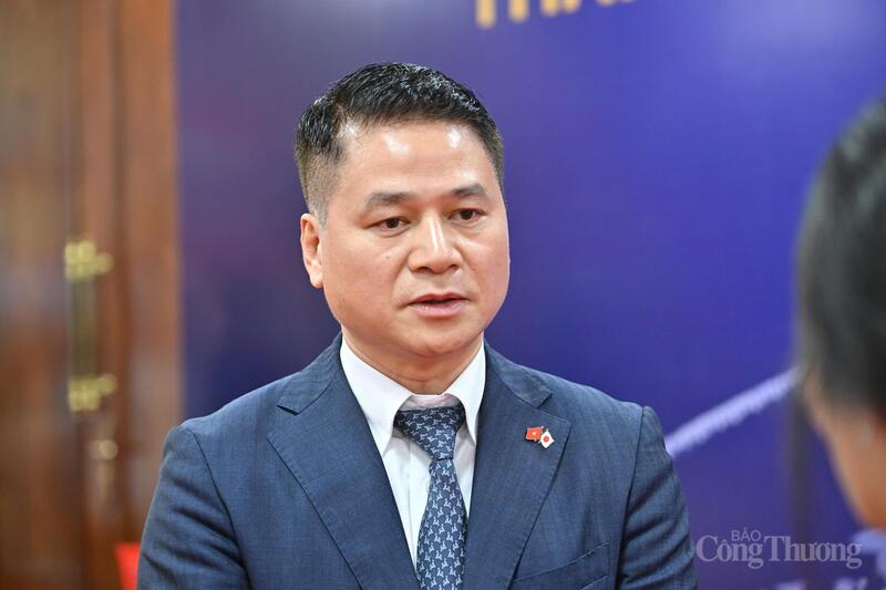 Ông Tạ Đức Minh - Tham tán thương mại, Thương vụ Việt Nam tại Nhật Bản - chia sẻ, hoạt động thương vụ góp phần quan trọng, thúc đẩy thương mại song phương Việt - Nhật.