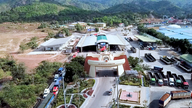 Cửa khẩu quốc tế Lao Bảo- tỉnh Quảng Trị (Ảnh: Ngọc Tân)
