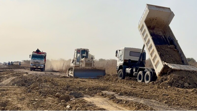 Trên công trường, nhiệm vụ của Đội Công binh số 4 là vượt qua thời khắc nghiệt để hoàn thành nhiệm vụ được giao. Ảnh: Đội Công binh số 4